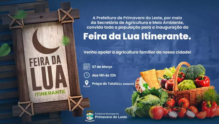 Prefeitura de Primavera do Leste fomenta a economia com o lançamento da Feira da Lua Itinerante