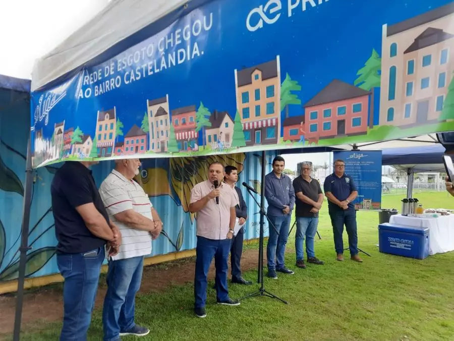 Mais de mil moradores são beneficiados com entrega de obra de esgoto no Castelândia