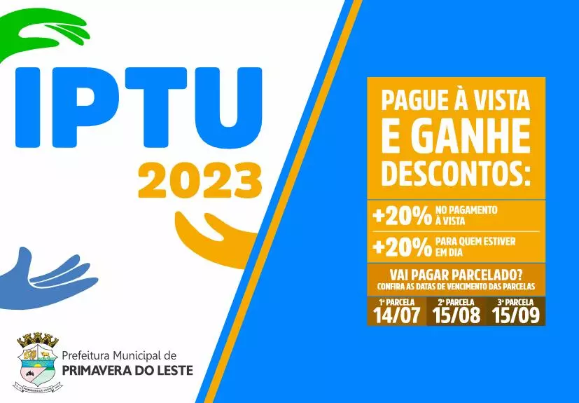 IPTU de Primavera do Leste: campanha oferece variedade de opções de pagamento