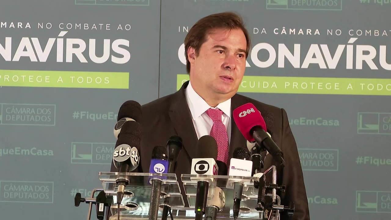 Congresso discutirá adiamento de eleição sem estender mandatos, diz Maia