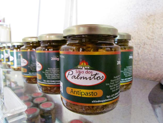 Antepastos de palmito