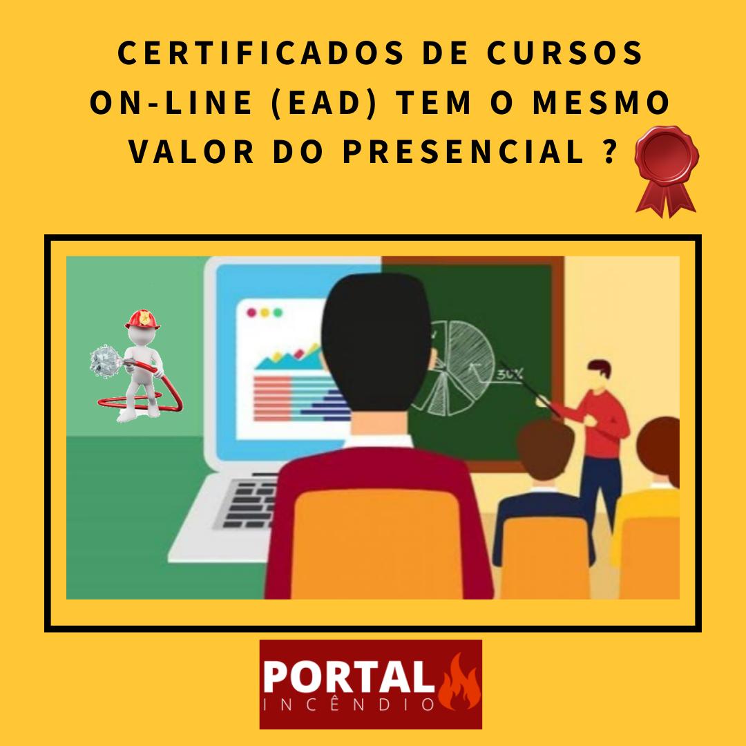 Certificado de cursos online tem o mesmo valor do curso presencial?