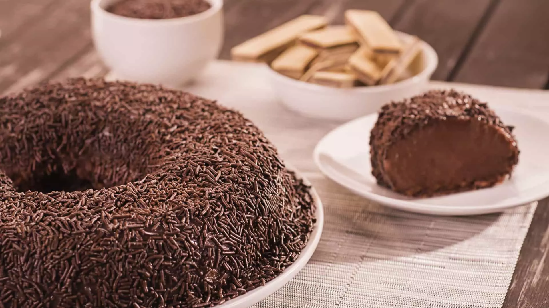 Receita: Brigadeirão com Wafer de Chocolate