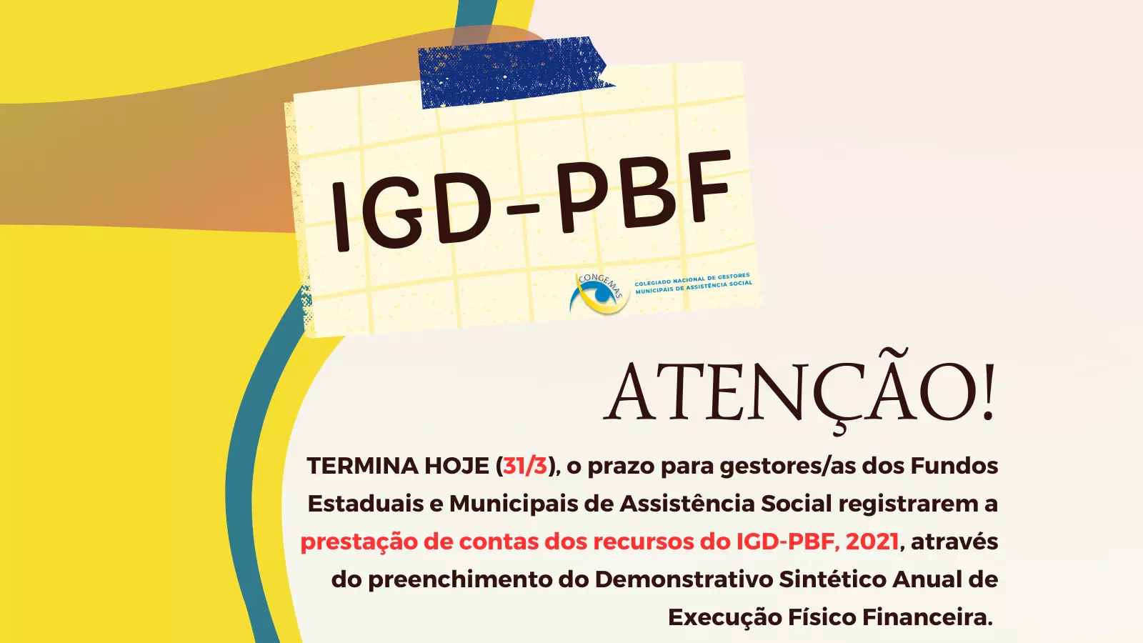 23° ENCONTRO REGIONAL DO COLEGIADO NACIONAL DE GESTORAS/ES MUNICIPAIS DE  ASSISTÊNCIA SOCIAL – CONGEMAS - Notícias - Prefeitura de Macaúbas - Site  Oficial