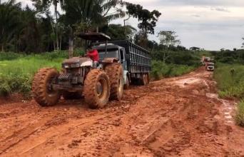 Chuvas isolam três cidades de Mato Grosso