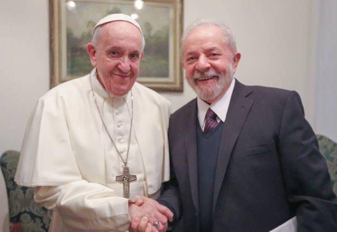 Papa Francisco se encontra com Lula no Vaticano