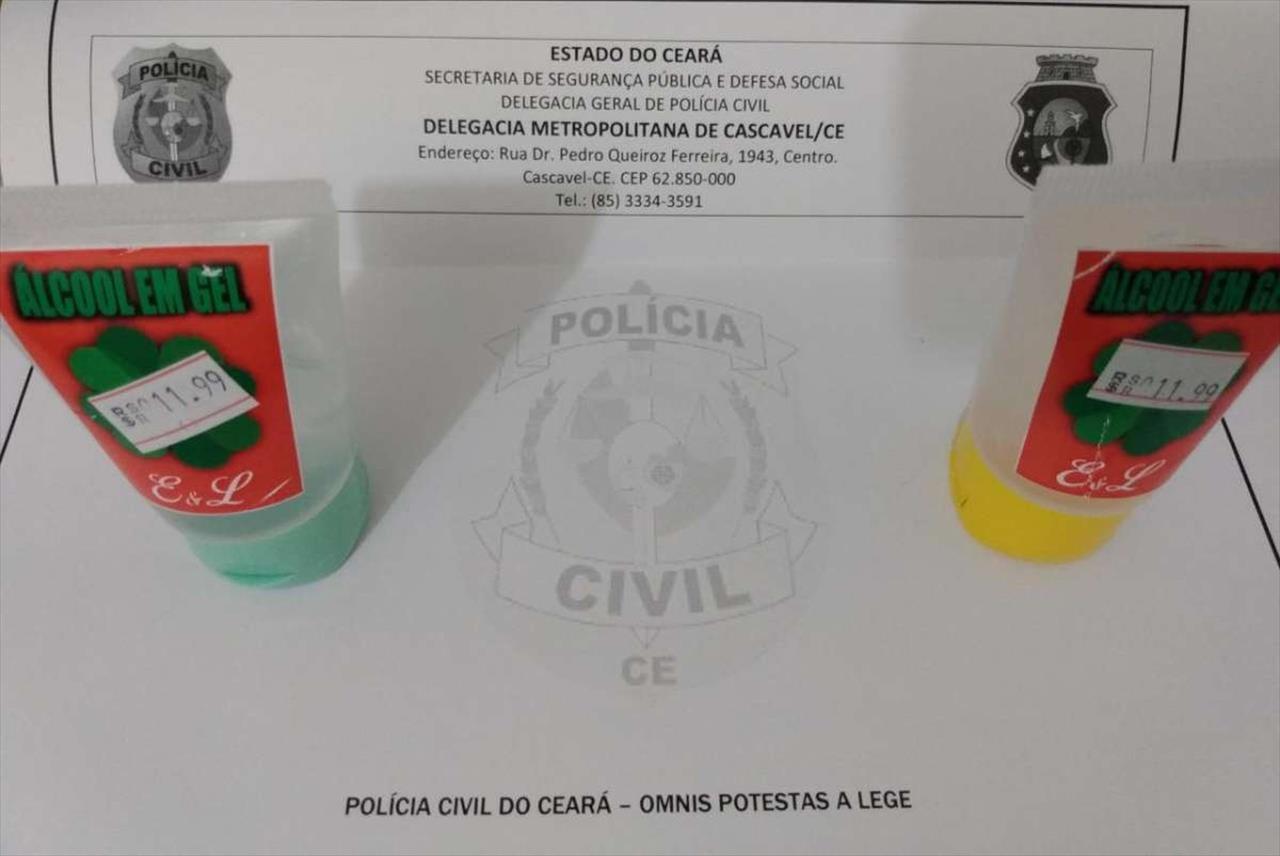 Dona de farmácia é presa no Ceará por subir preço de álcool gel de R$ 1,99 para R$ 11,99