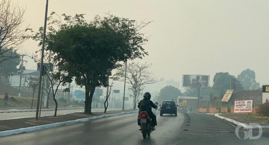 Fumaça ficará 'aprisionada' em Cuiabá com queda na temperatura