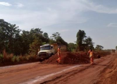 Serviços de recuperação do trecho da BR 158 entre Alô Brasil e Luizinho já iniciaram