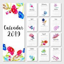 Calendário 2019