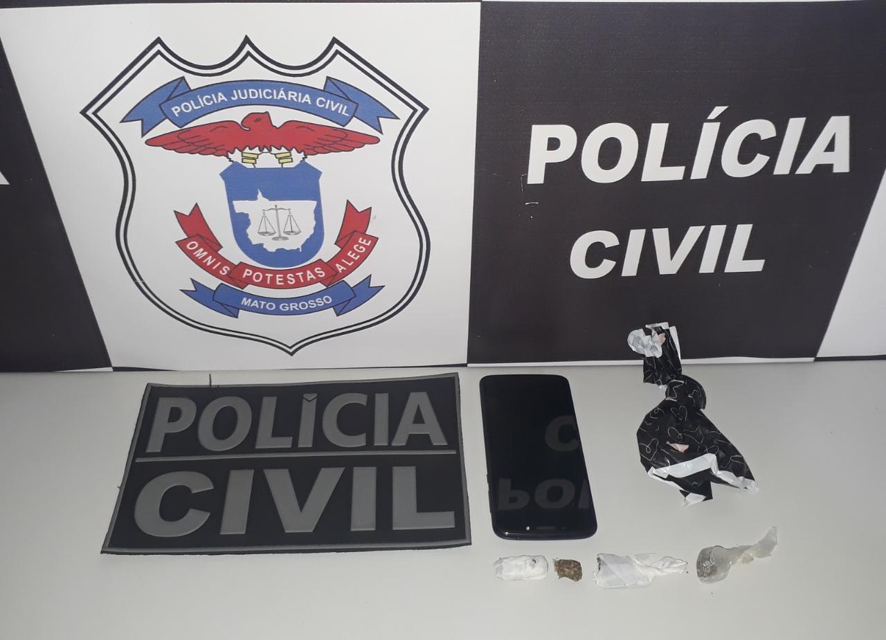 Polícia Civil prende traficante e fecha boca de fumo em Confresa