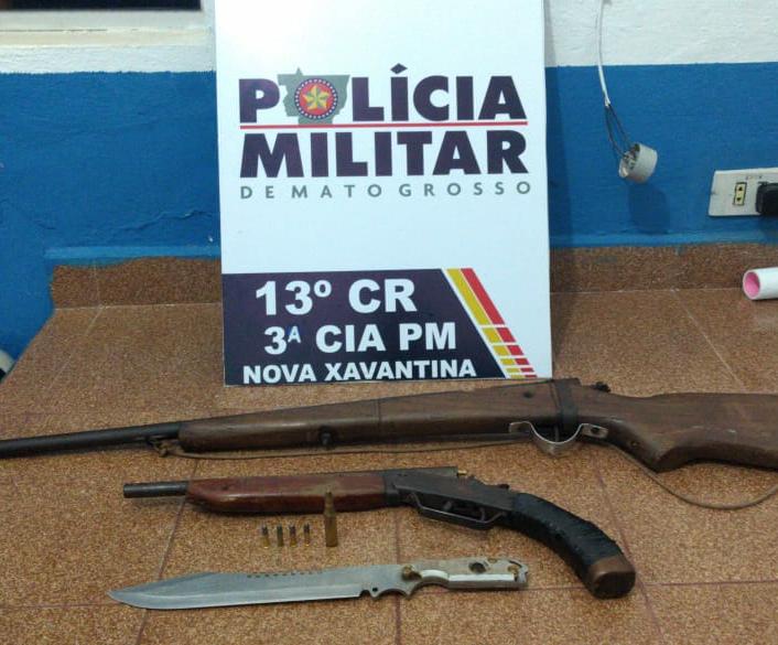 Homem é preso em Nova Xavantina após colocar arma de fogo na cabeça de outro por causa de aluguel