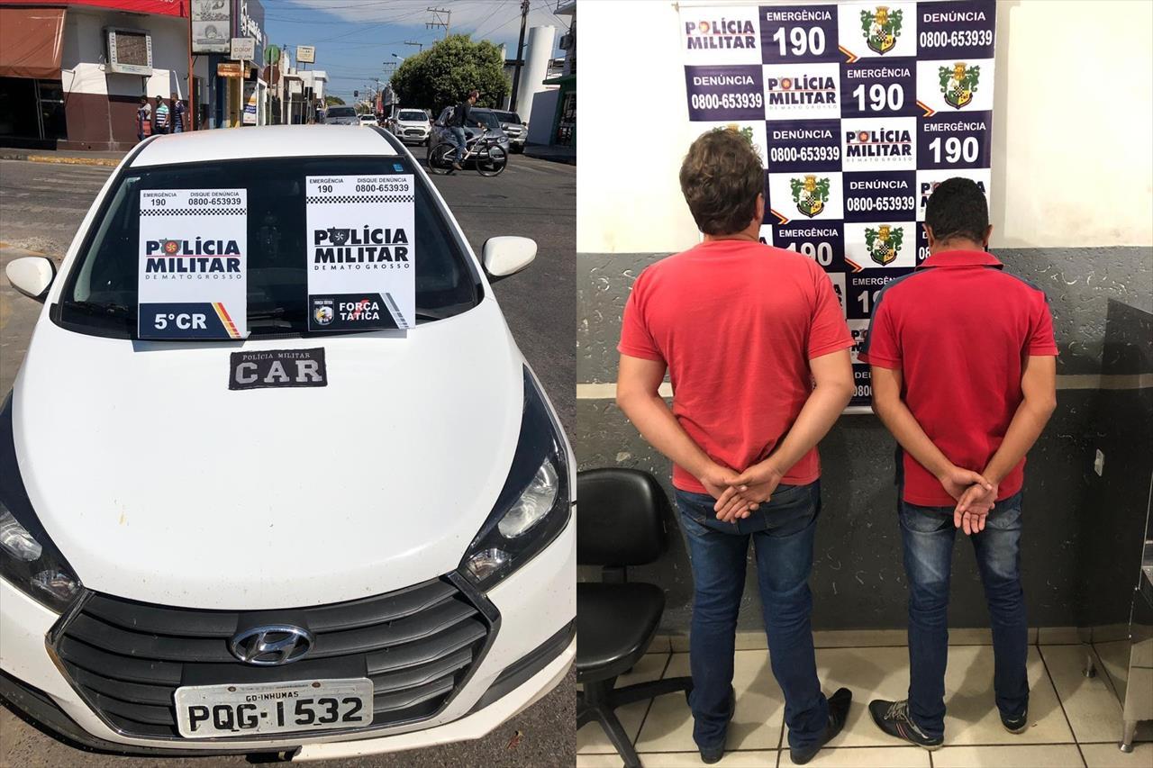 Dois homens são detidos com carro clonado em Barra do Garças