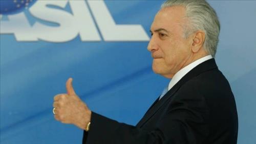 Brasília; Michel Temer afirma que Lava Jato terá 'rumo correto' com a saída de Rodrigo Janot O presidente Michel Temer