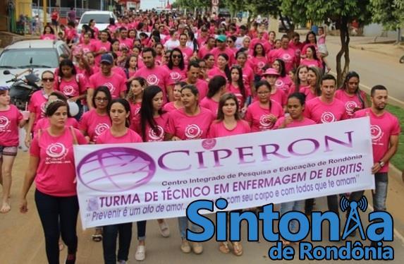 BURITIS: CAMINHADA ABRE CAMPANHA DO OUTUBRO ROSA