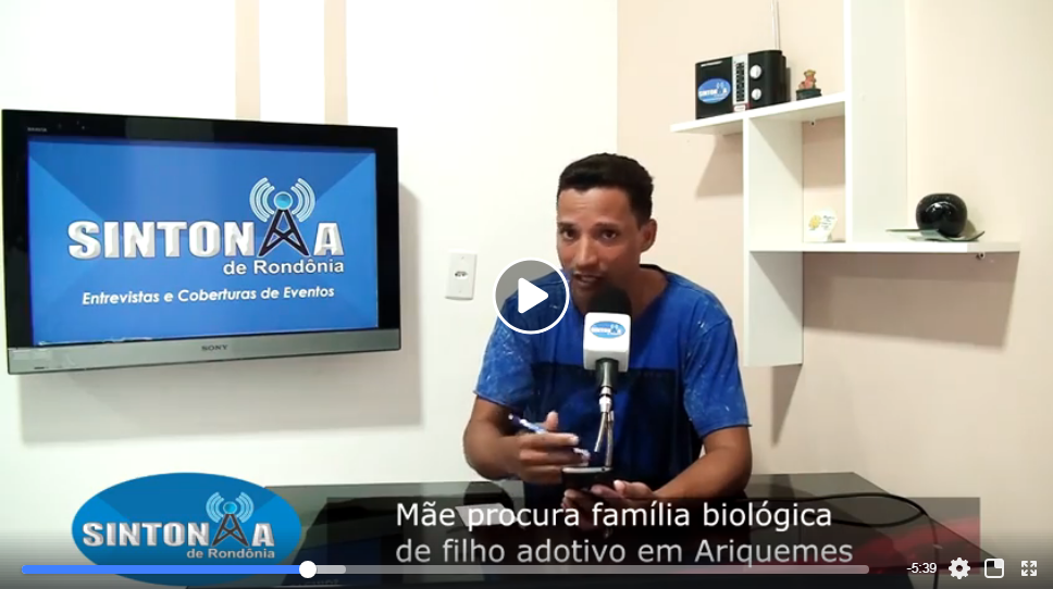 Mãe procura família biológica de filho adotivo em Ariquemes. Informações 9-9303-9330...