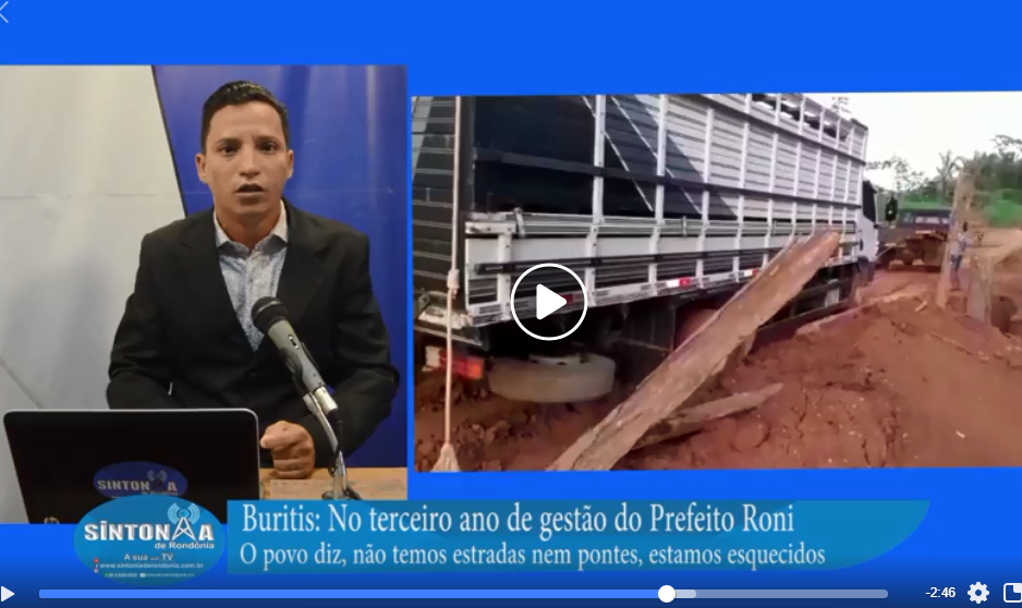 BURITIS: NO TERCEIRO ANO DE GESTÃO DO PREFEITO RONI, O POVO DIZ, ESTAMOS ESQUECIDOS.