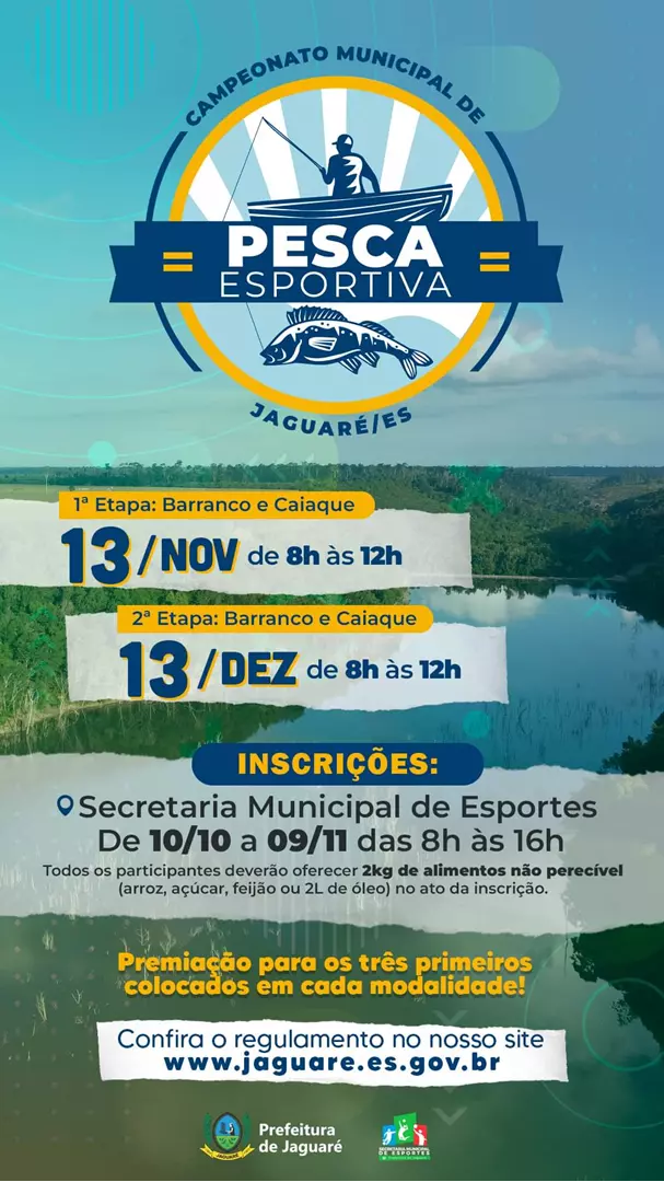 1º Campeonato de Pesca Esportiva de Jaguaré