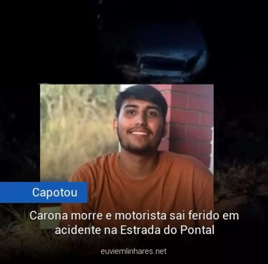 Jovem morre em acidente em estrada de Ponta do Ipiranga