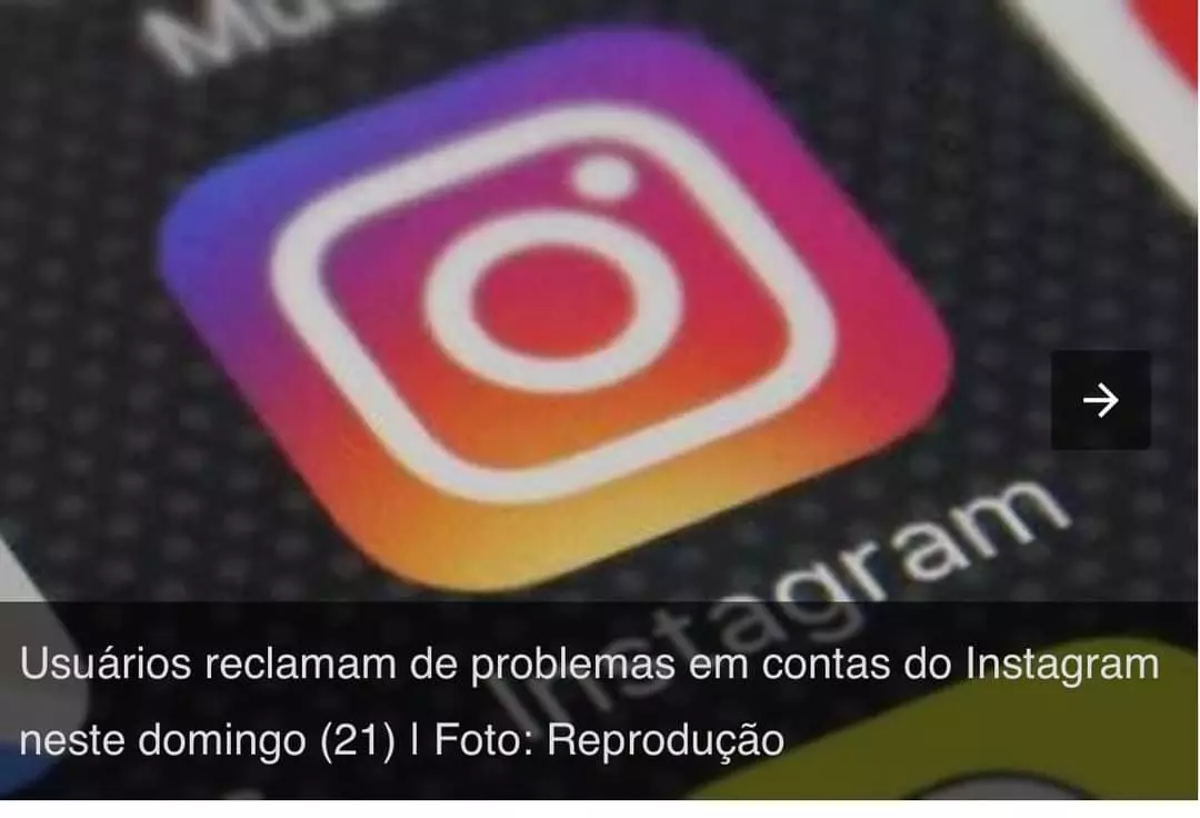 Instagram teve instabilidade no último Domingo (21 )