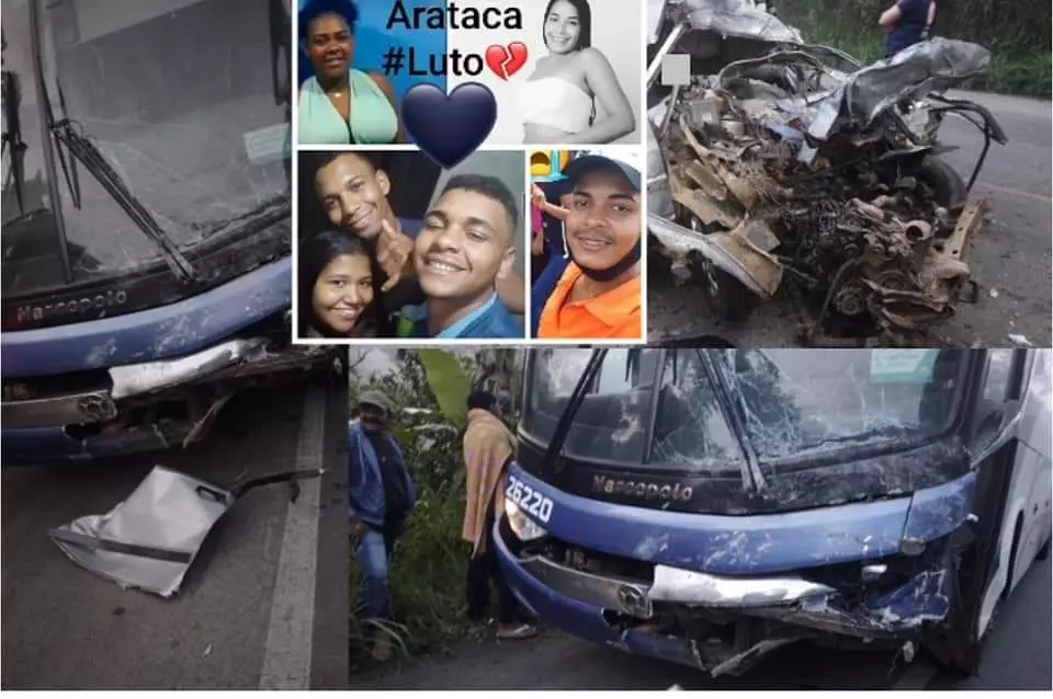 Acidente envolvendo ônibus que saiu de Linhares deixa 6 mortos na BR 101