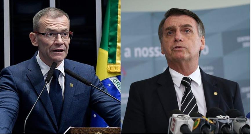 Contarato sai em defesa de Macron e ataca Bolsonaro