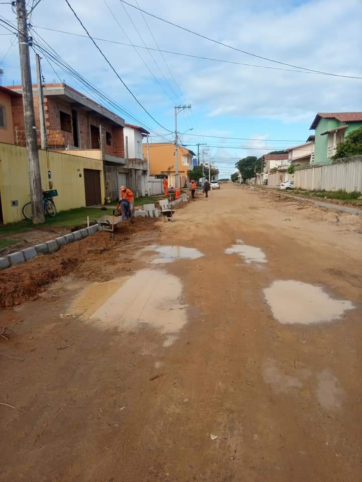 Prefeitura inicia Calçamento de Avenidas de Guriri