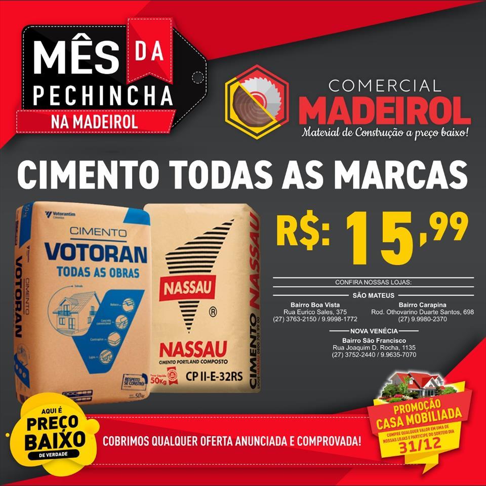 Comercial Madeirol em São Mateus tem os menores preços em Materiais de Construção do Espírito Santo