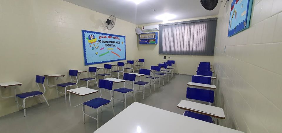 Tudo pronto para receber os nossos  alunos