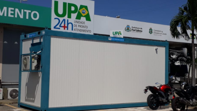 Câmaras frigoríficas são instaladas no IJF e em UPAs de Fortaleza para vítimas da Covid-19