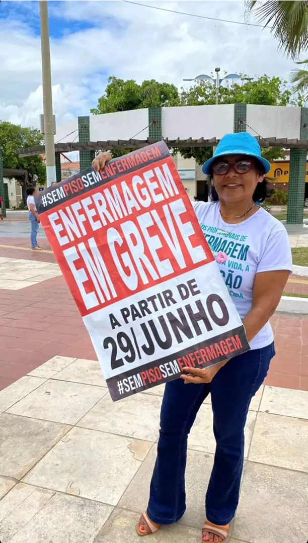 Profissionais de enfermagem entram em greve em São Gonçalo do Amarante e reivindicam piso salarial