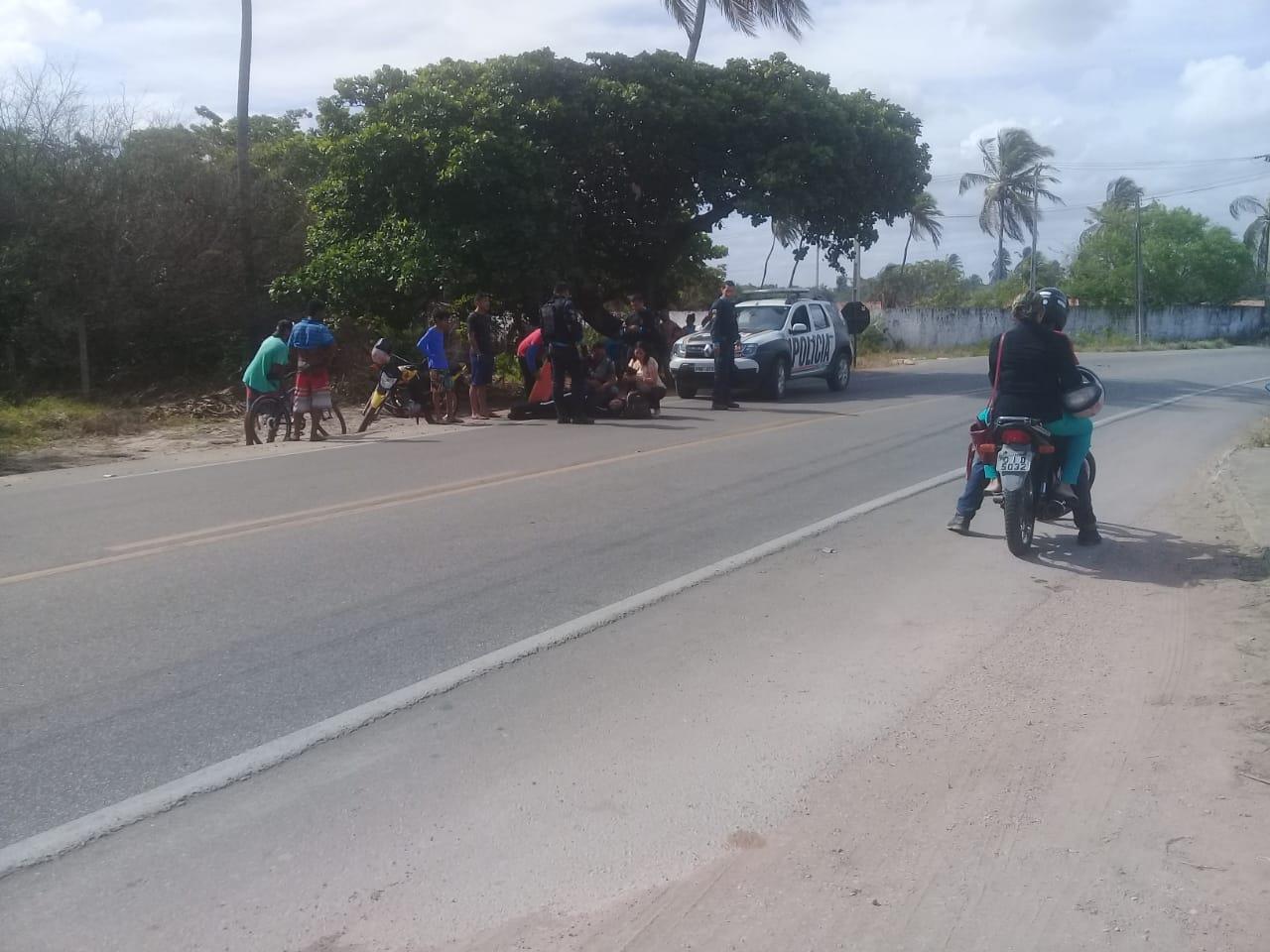 Colisão entre motocicletas deixa feridos nas proximidades do pecém