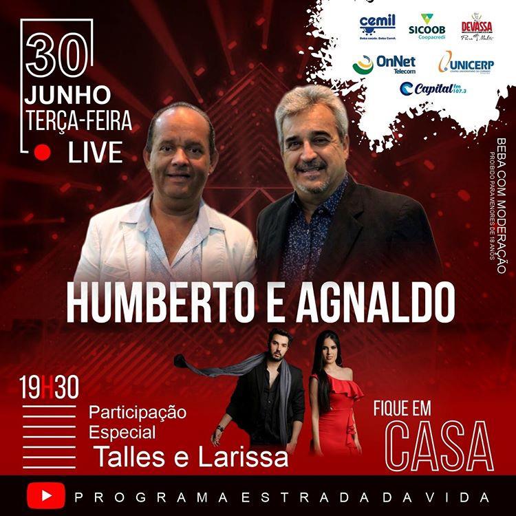 Live Solidária do Programa Estrada da Vida é nesta terça-feira