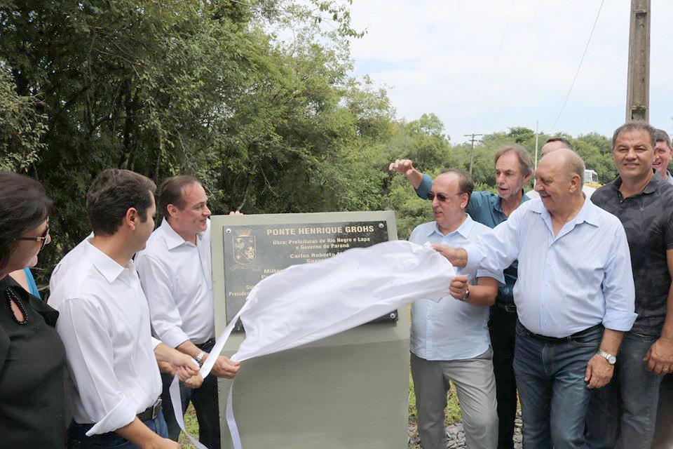 Inaugurada ponte de concreto entre Rio Negro e Lapa