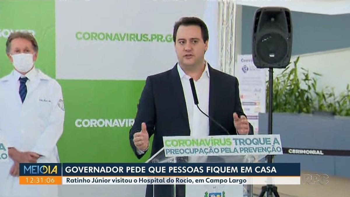 Paraná: Governador não descarta quarentena mais pesada se população deixar de tomar medidas de prevenção contra o coronavírus