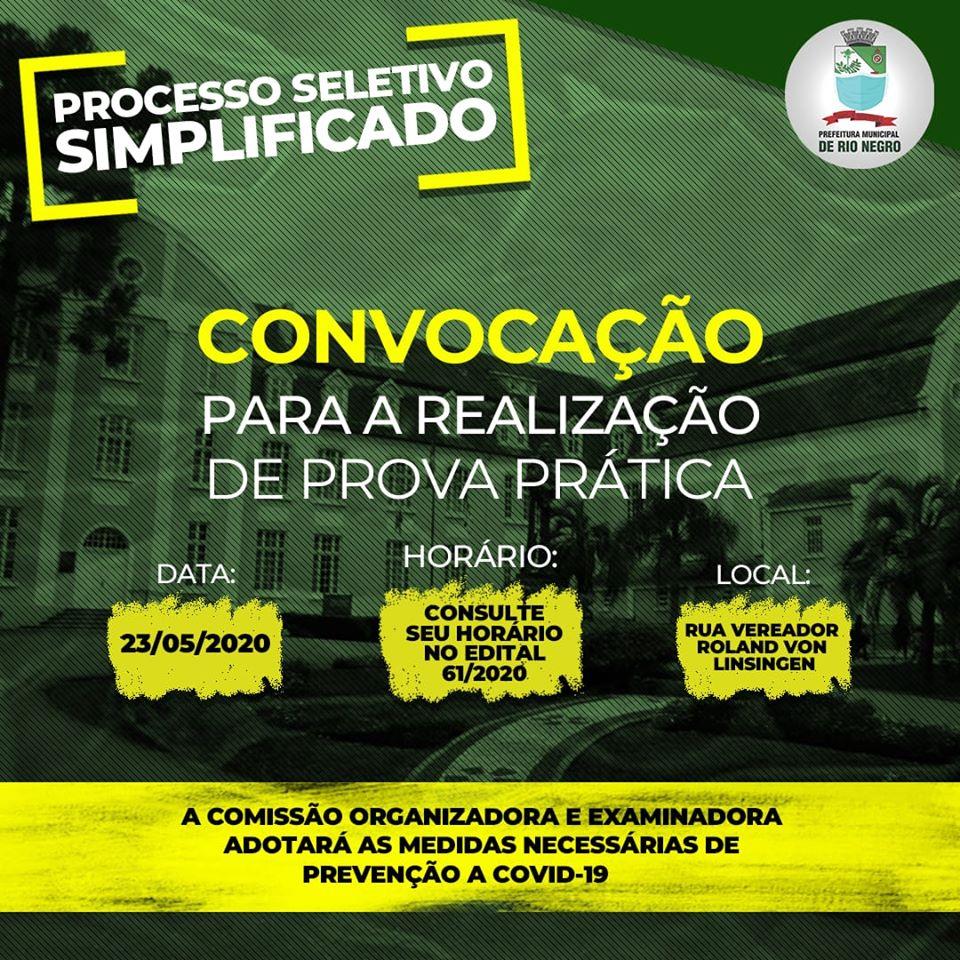 Prefeitura de Rio Negro fará contratação de Motorista e Operador de Máquinas