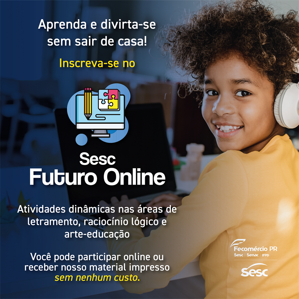 Sesc PR oferece atividades educativas online