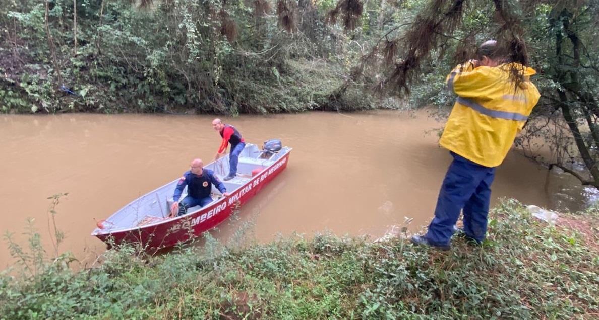 CBMSC segue em busca de uma criança que desapareceu no último domingo em Rio Negrinho