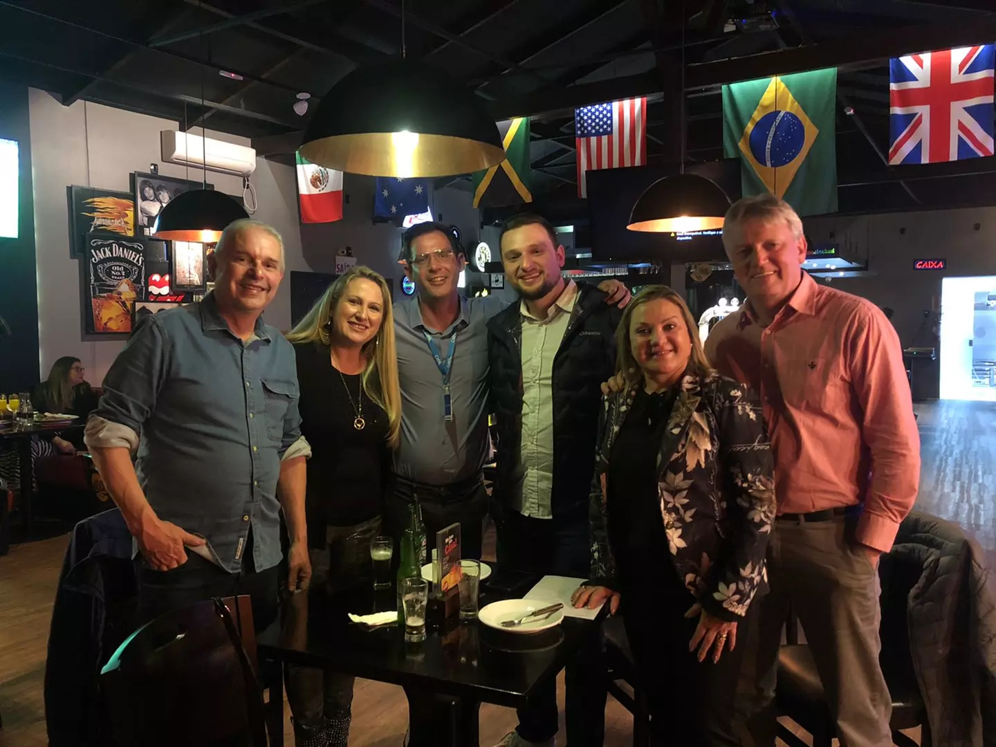 Imprensa presente no evento, através dos representantes João Paulo e Felipe (jornal Perfil), Elisângela Schulka (jornal Diario de Riomafra e vice-presidente da Adjori do Planalto Norte, Léo Ribeiro (super Pão) e César e Maria Celeski (Jornal a Gazeta).