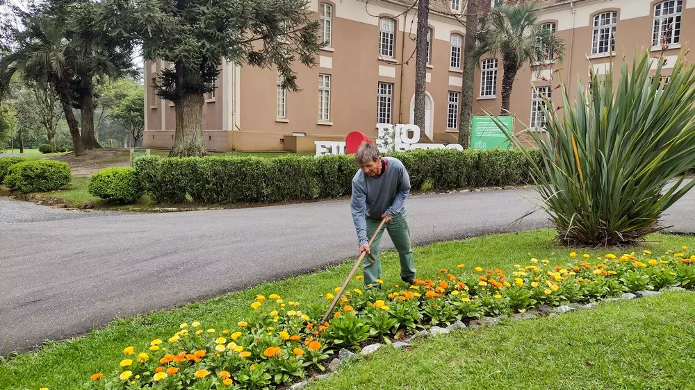 Canteiros de flores deixam Rio Negro ainda mais formosa