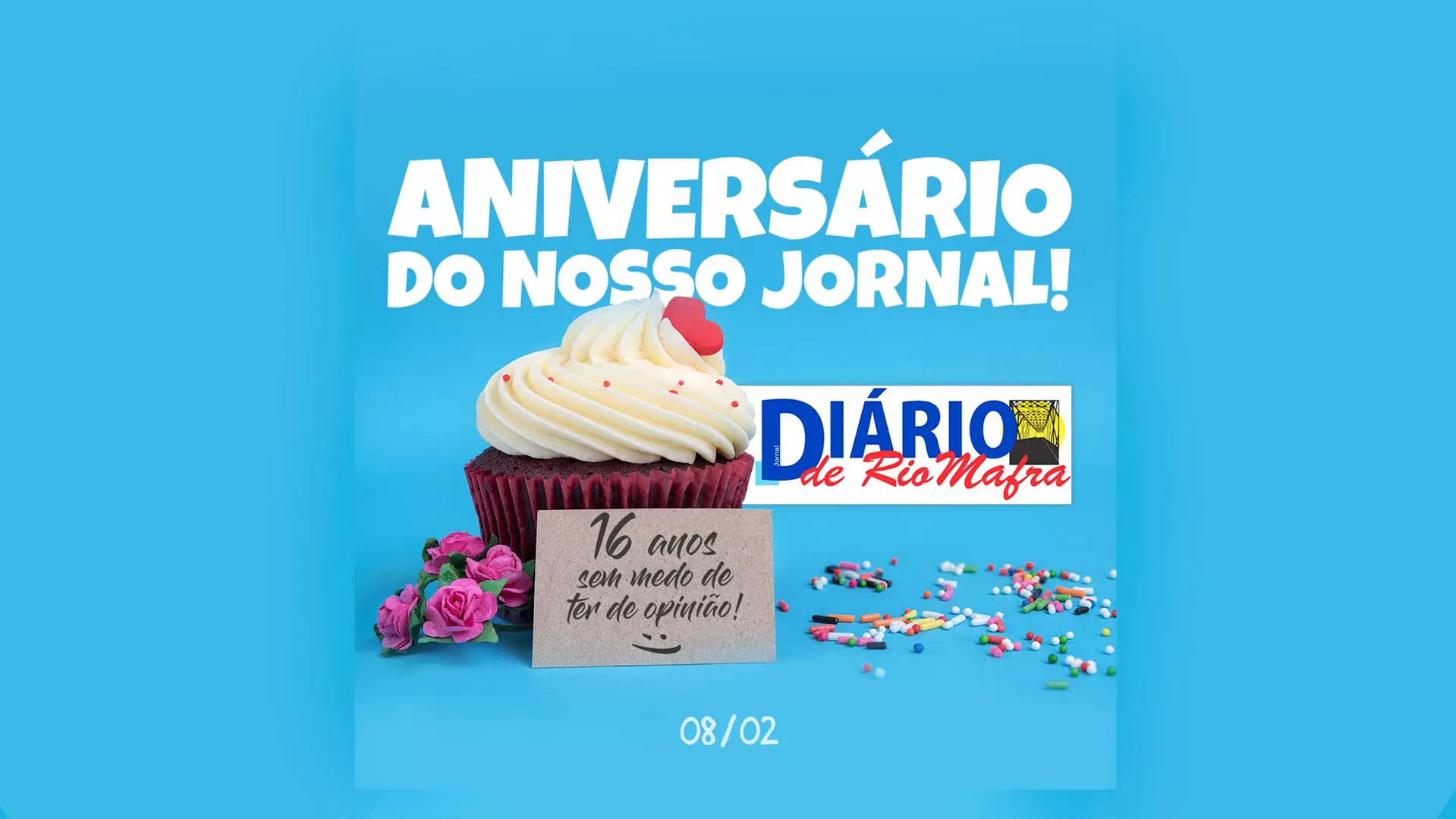 Hoje o Jornal Diário de RioMafra completa 16 anos de história e sucesso!