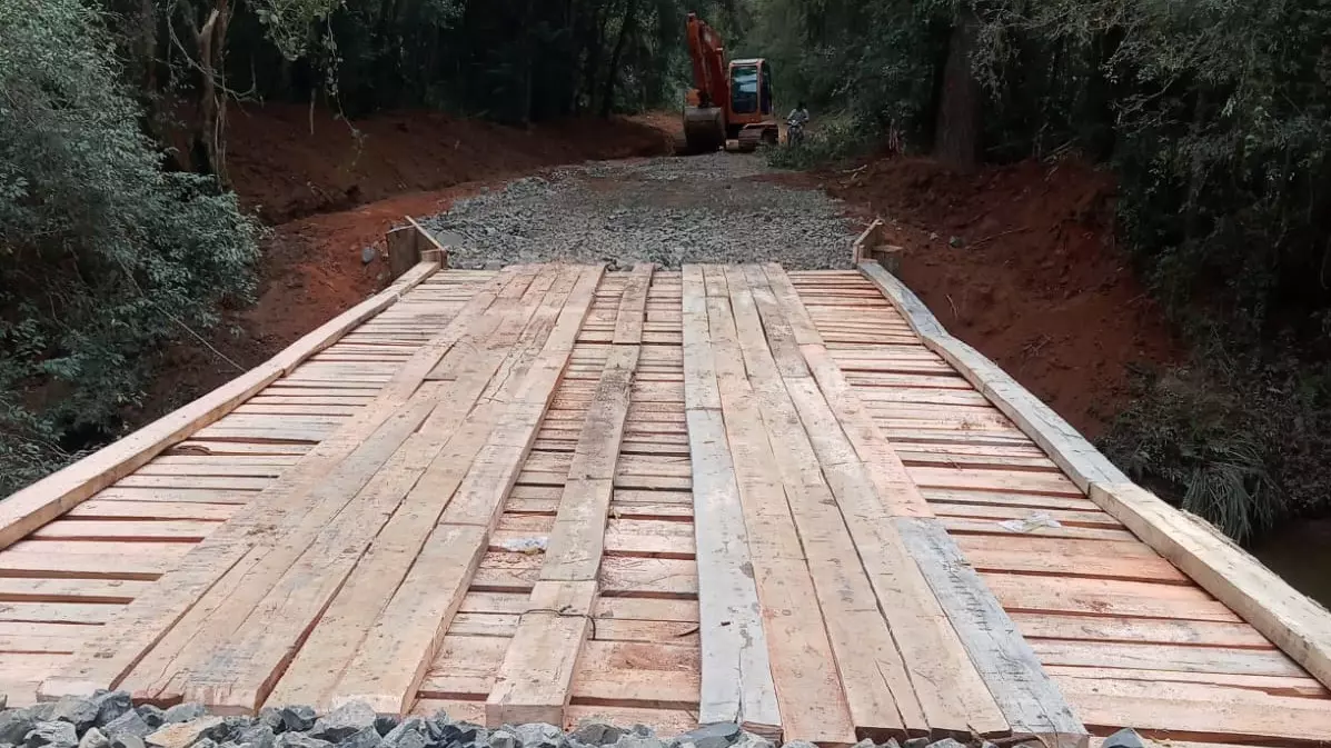 Concluída reconstrução da ponte da localidade de Butiá dos Tabordas