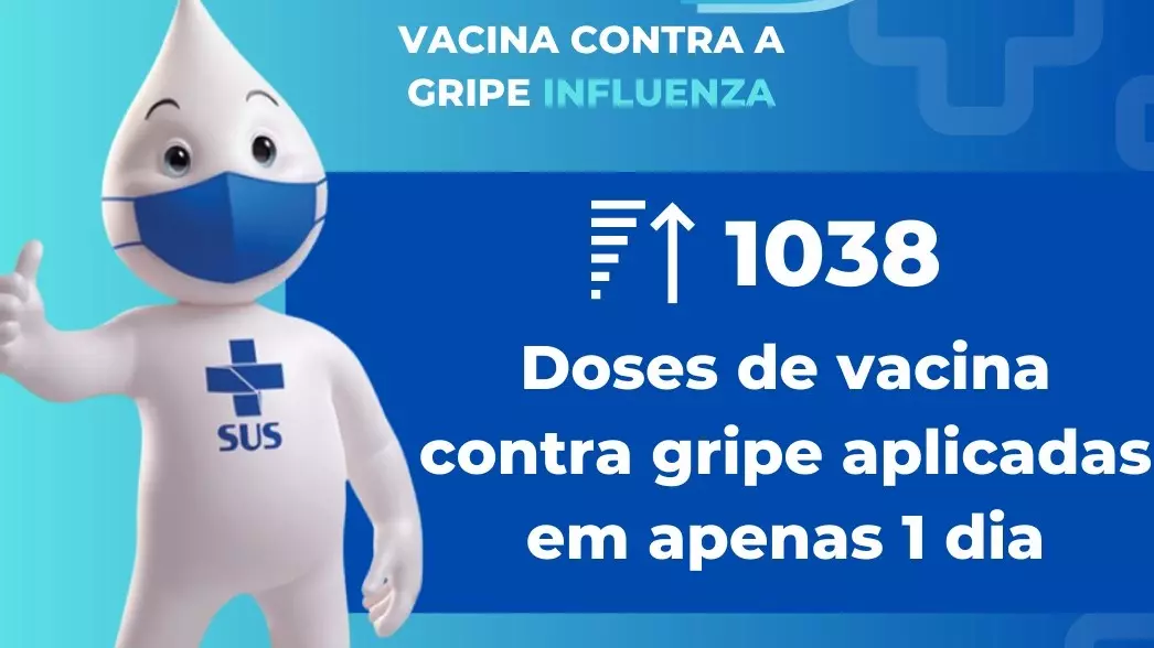 Dia D de vacinação contra gripe aplicou mais de mil doses de vacina