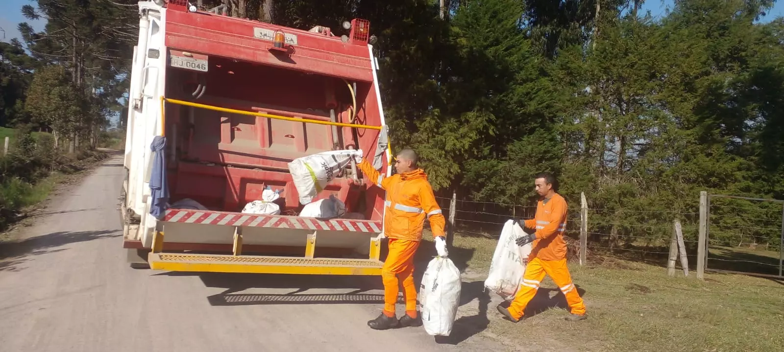 Coleta orgânica e seletiva já está sendo feita no interior de Mafra