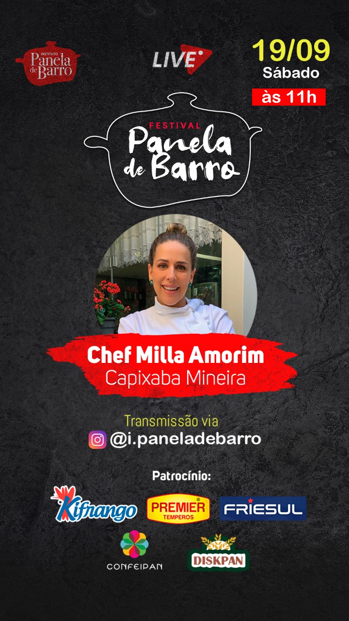 AULA SHOW COM A CHEF MILLA AMORIM COM 3 RECEITAS, INDO DO ES a MG!