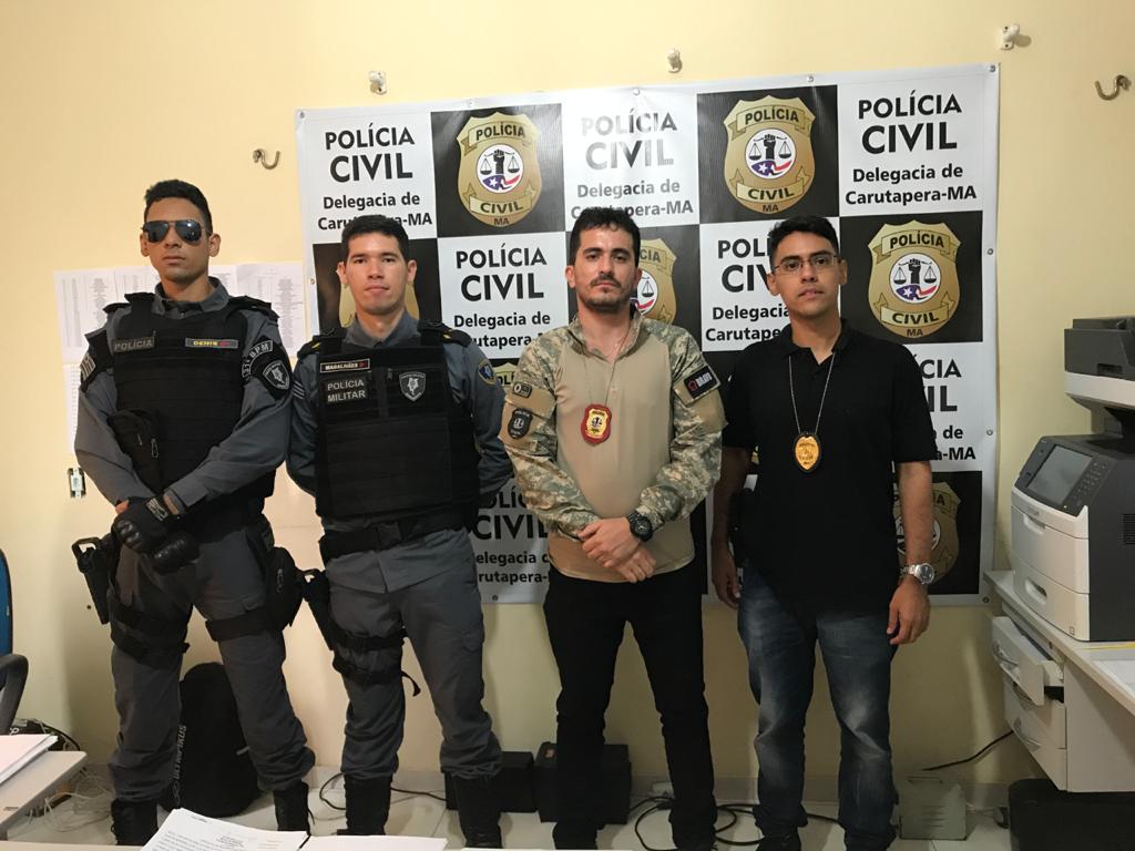 POLÍCIA CIVIL DO ESTADO DO MARANHÃO PRENDE HOMEM EM CARUTAPERA/MA.