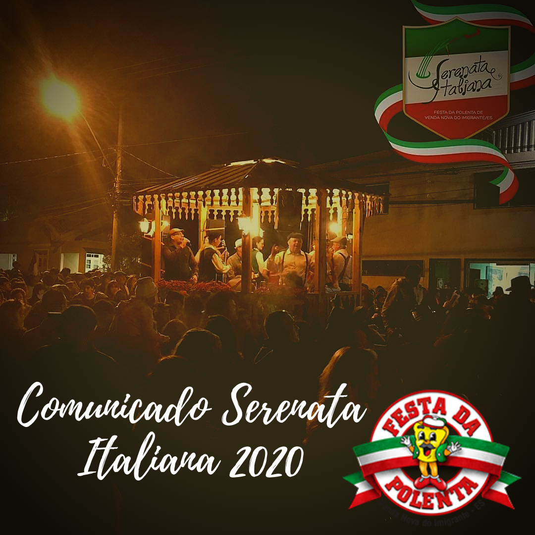 Comunicado Serenata Italiana 2020