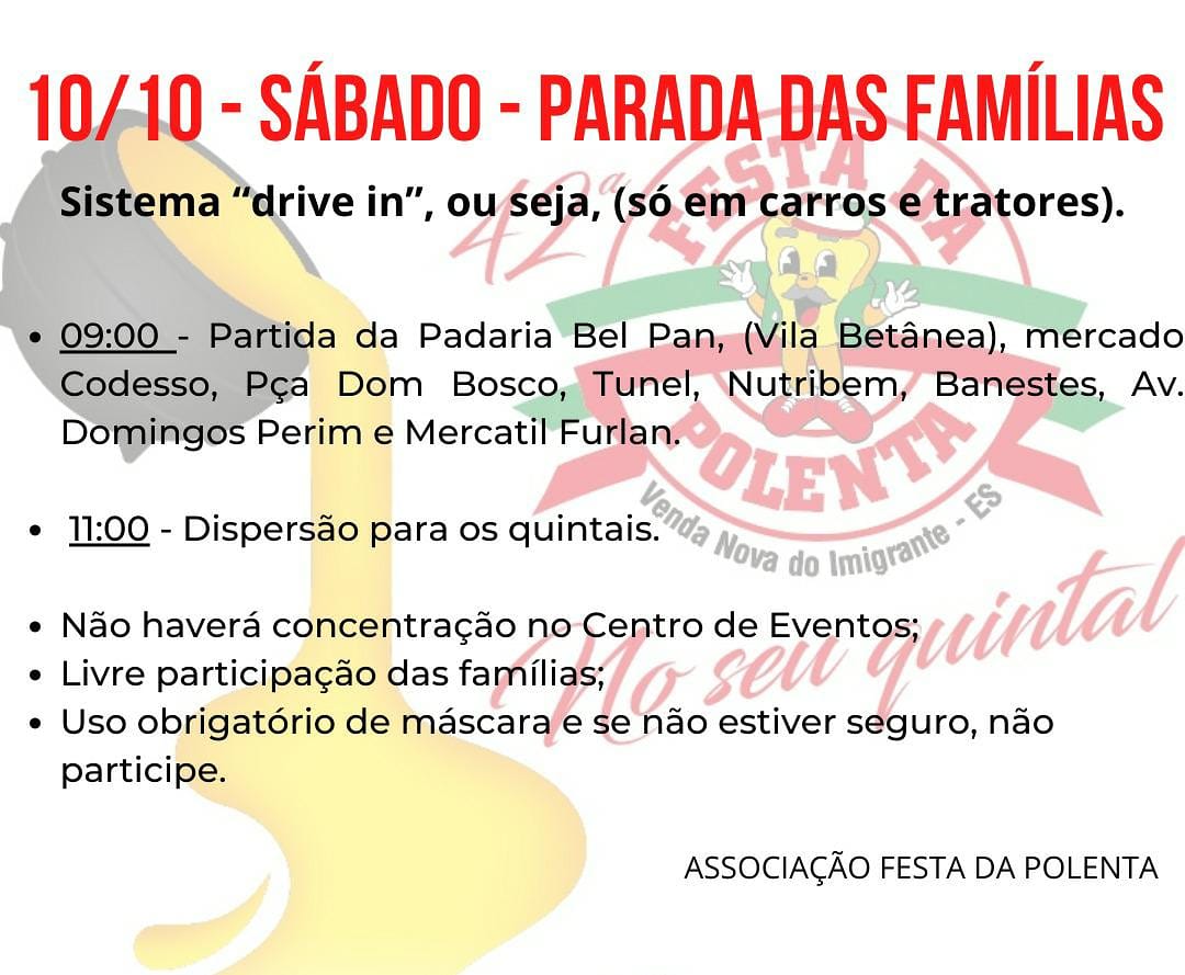 Parada das famílias