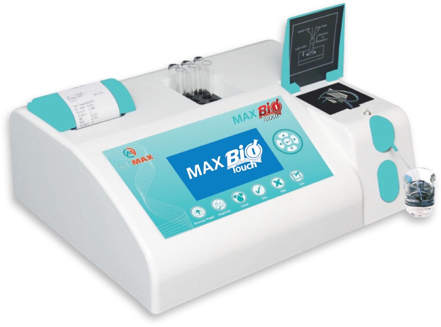 ANALISADOR BIOQUÍMICO SEMI AUTOMÁTICO MAX BIO TOUCH