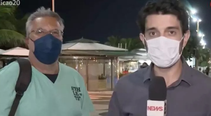 Homem invade transmissão ao vivo da GloboNews e dispara: “Globo lixo”